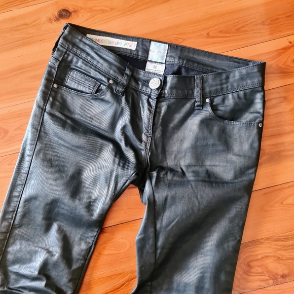 Women's size 26 'SASS & BIDE' Gorgeous black waxed trickalicious jeans - EUC - Picture 2 of 8